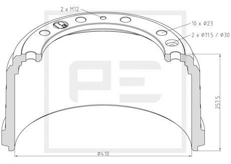 PE AUTOMOTIVE Jarrurumpu 026.639-00A